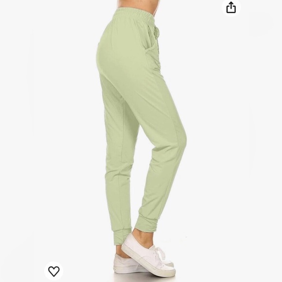 Light Green Leggings Depot Women’s Joggers Small - Picture 10 of 10
